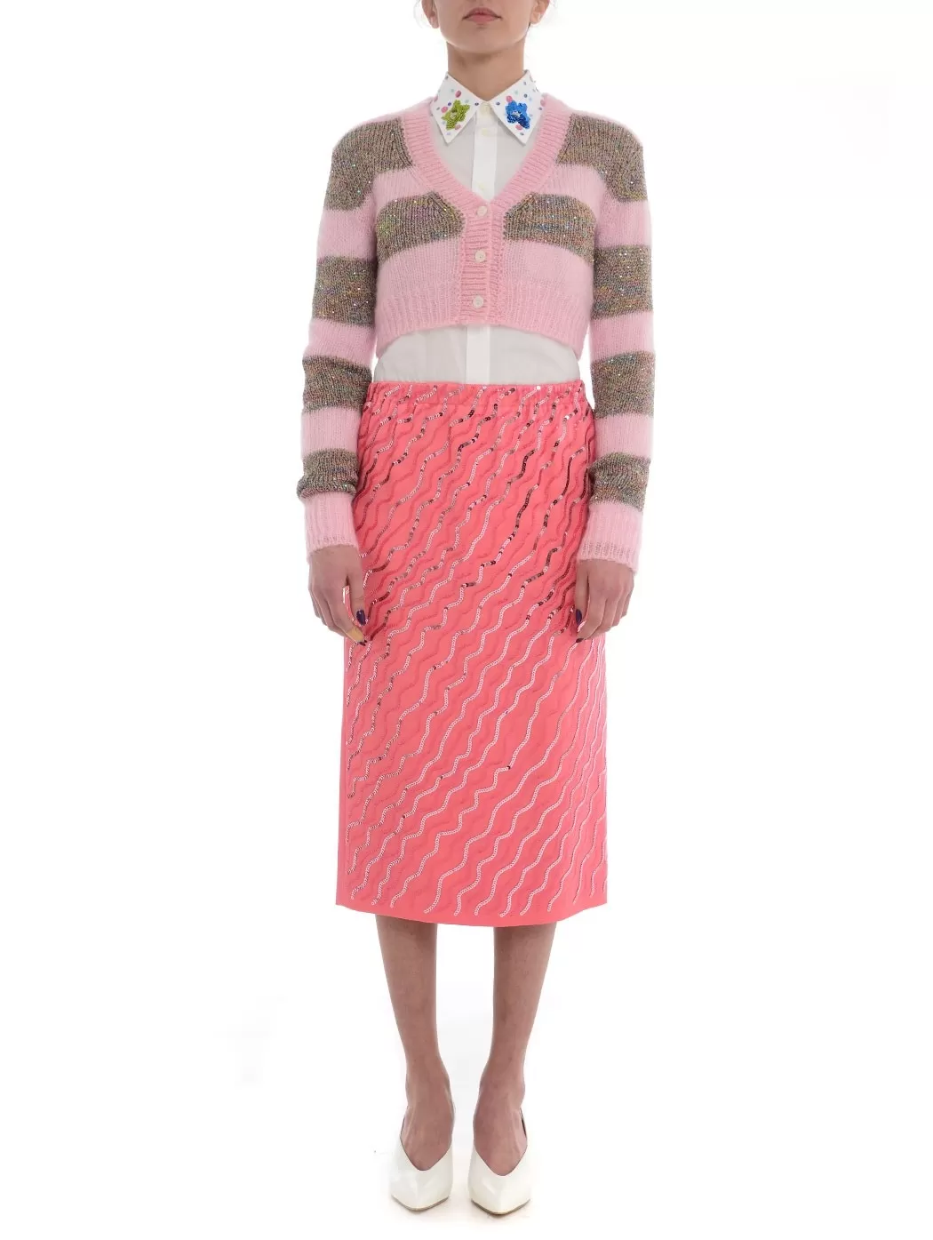 Gonna con pailettes Marni PE23 | Chirulli.com