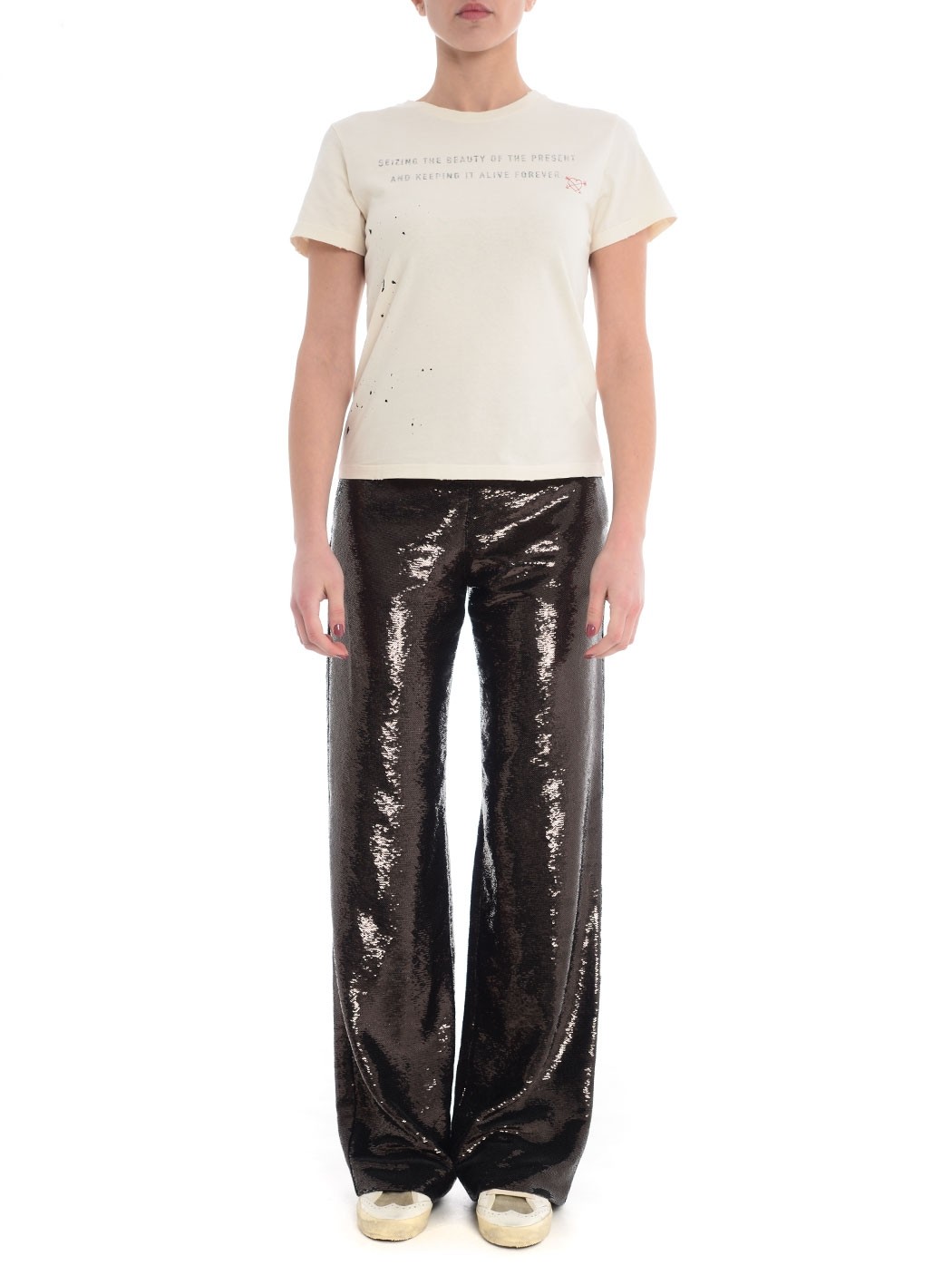 Pantalone in pailettes Golden Goose PE23 | Chirulli.com