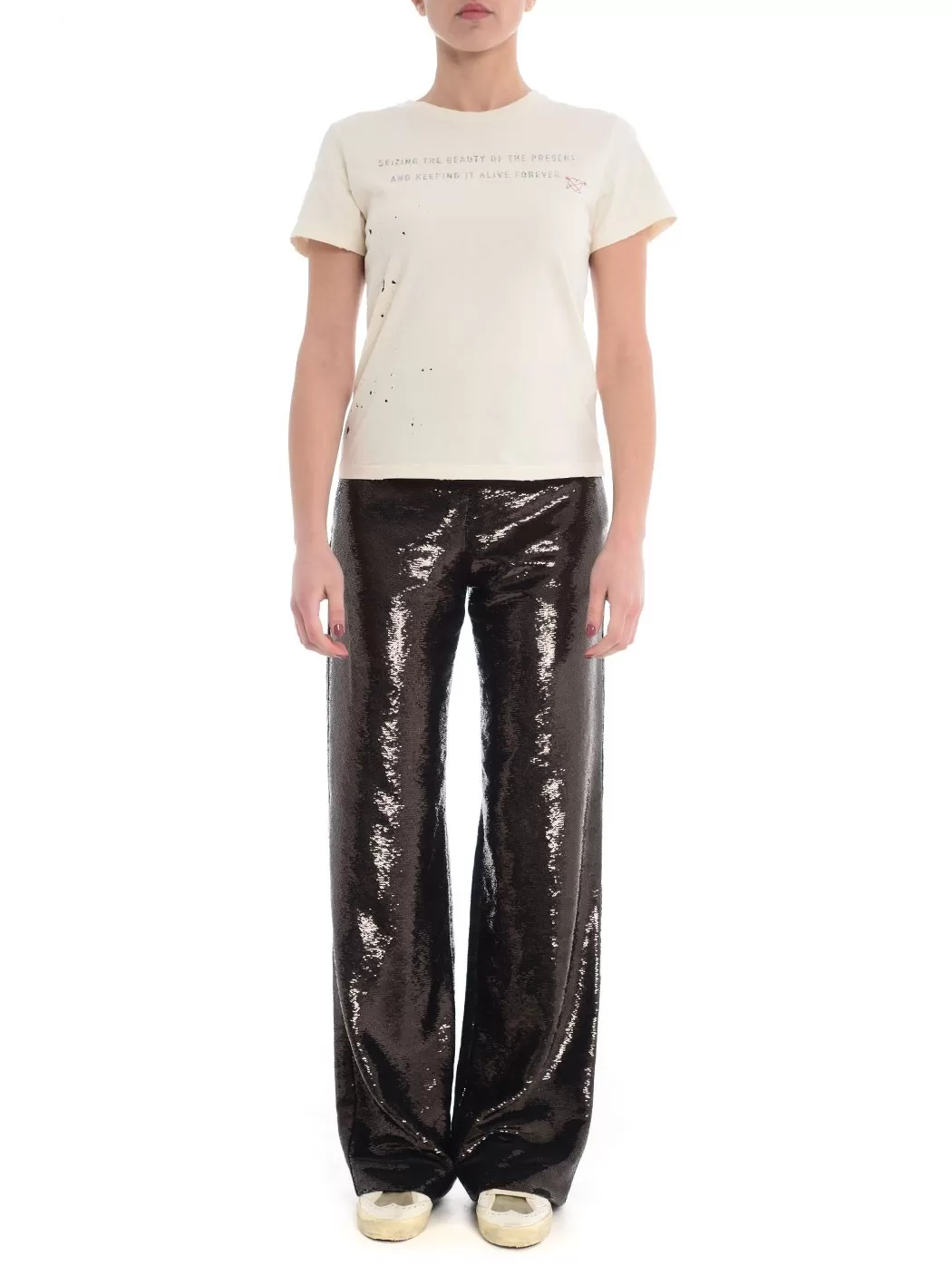 Golden Goose sequin trousers SS23 | Chirulli.com