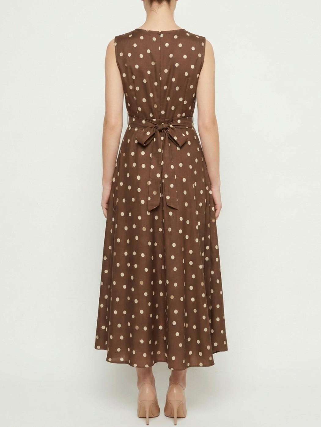 Max Mara Smmmartina Brown Silk Dress